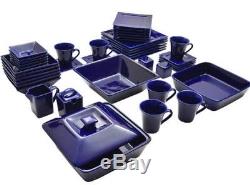 10 Strawberry Street Square White 90-piece Dinnerware withServe Set FREE 2DAY SHIP