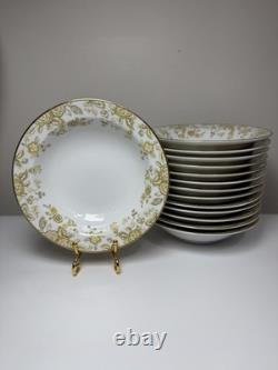 100 Pc Set Of Vintage Sango Persian Wood 3800 Japan China Dinnerware Gold Floral