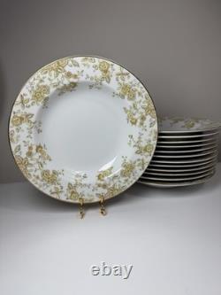 100 Pc Set Of Vintage Sango Persian Wood 3800 Japan China Dinnerware Gold Floral