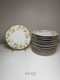 100 Pc Set Of Vintage Sango Persian Wood 3800 Japan China Dinnerware Gold Floral