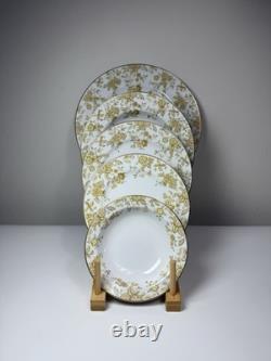 100 Pc Set Of Vintage Sango Persian Wood 3800 Japan China Dinnerware Gold Floral