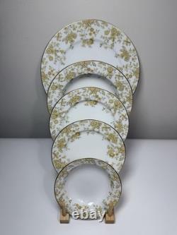 100 Pc Set Of Vintage Sango Persian Wood 3800 Japan China Dinnerware Gold Floral