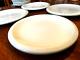 10pc LOT Pottery Barn DU JOUR CAFEWARE WHITE Dinner & Salad Plates 10 1/4 7.75