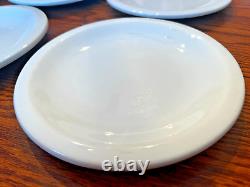 10pc LOT Pottery Barn DU JOUR CAFEWARE WHITE Dinner & Salad Plates 10 1/4 7.75