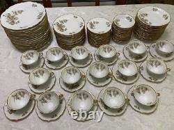 118 pcs Alhambra Bavaria Dinnerware Service for 16 by Margarete Brown/Pink Roses