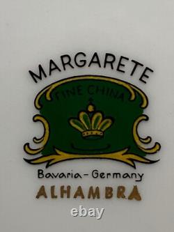 118 pcs Alhambra Bavaria Dinnerware Service for 16 by Margarete Brown/Pink Roses