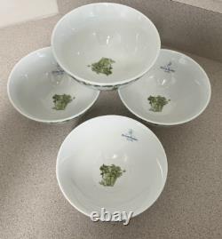 12 Green Toile Peter Rabbit Dinner Salad Bowl Plates World of Beatrix Potter NEW