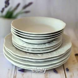 12 Limoges Porcelain Plates/Bowls. French Country Style. Mismatched Dinnerware