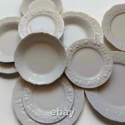 12 Limoges Porcelain Plates/Bowls. French Country Style. Mismatched Dinnerware