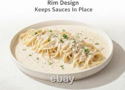 12-Piece Speckled White Ceramic Dinnerware Set for 4, Microwave & Dishwasher Saf