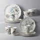 12-Piece Traditional White Porcelain Dinnerware Set (Service for 4) 883319