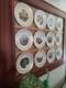 12 Piece Wittnauer Plates Set Gold Rim White
