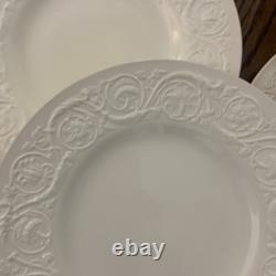 12 Wedgwood Cream Ware PATRICIAN Etruria & Barlaston Dinner Plates Ivory 10.5