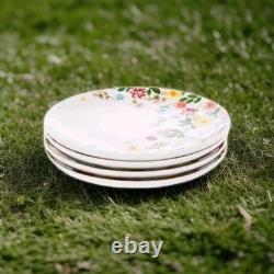 12pc market square dinner Set for 4 Floral matching plates & bowls