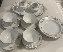 13-Piece Set Walbrzach Floral China