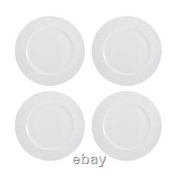 16-Piece Bone China Dinnerware Set White Plates, Bowls & Mugs, Dishwasher Safe