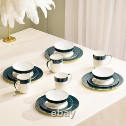 16-Piece Dinnerware Set, Dinner Plates, Bowls and Mugs Set, Dishware Set for 4