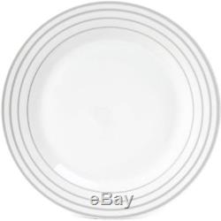 16 Piece Dinnerware Set Round Service Dinner Dessert Plates Bowls Mugs White