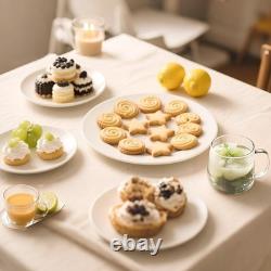 16-Piece Dinnerware Set for 4, White Porcelain Plates and Bowls, Chip Resista