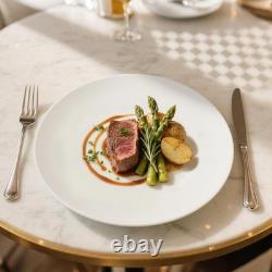 16-Piece Dinnerware Set for 4, White Porcelain Plates and Bowls, Chip Resista