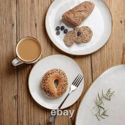 16-Piece Ocean Dinnerware Set for 4 White Plates, Bowls & Mugs