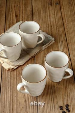 16-Piece Ocean Dinnerware Set for 4 White Plates, Bowls & Mugs