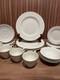 16-Piece Sheffield Bone White Dinnerware Set Service for 4, Vintage Ironstone