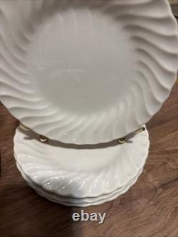 16-Piece Sheffield Bone White Dinnerware Set Service for 4, Vintage Ironstone