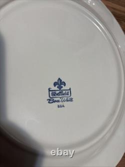 16-Piece Sheffield Bone White Dinnerware Set Service for 4, Vintage Ironstone