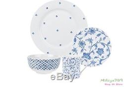 16 Piece Spode Blue Indigo Blue And White Dinnerware Set 4 Services Bowls Mug
