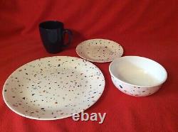 16-pc Dinnerware Corelle Signature Terrazzo Service 4 4 pc place setting