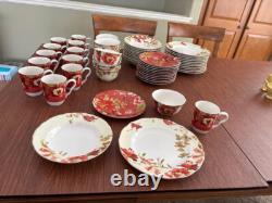 16pc 4 each Dinner Salad PLATE CEREAL BOWL MUG 222 Fifth LUTECE