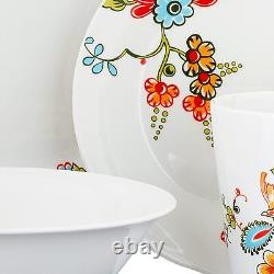 16pc Porcelain Dinnerware Set Easter Gift Service for 4 Artesian Handpaint