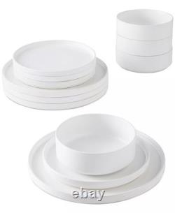 176$ The Cellar Aaden Matte Stackable 12 Pc Dinnerware Set Service for 4