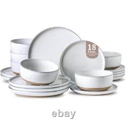 18-Piece Dinnerware Set 6 Bohemian Design Microwave Safe Scratch Resistant New