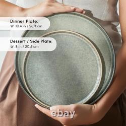 18-Piece Dinnerware Sets for 6 People, Modern Design, Stoneware Dinner Set, Kit