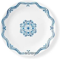 18-Piece Plates Bowls Dinner Set Dinnerware Tableware Round Glass Lisbon Terrace