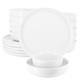 18 Piece Porcelain Dinnerware Set Service Six Dishwasher Microwave Safe New