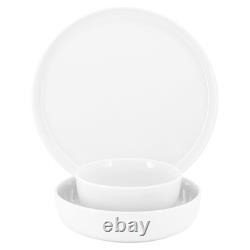 18 Piece Porcelain Dinnerware Set Service Six Dishwasher Microwave Safe New