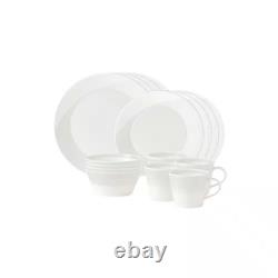 1815 16-Piece White Porcelain Dinnerware Set (Service for 4)