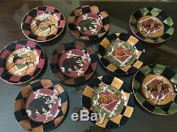 19 Pcs Zrike Outpost Dishes Suzan Riggsbee White Rare Moose Platter Cabin Lodge