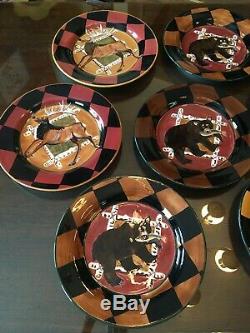 19 Pcs Zrike Outpost Dishes Suzan Riggsbee White Rare Moose Platter Cabin Lodge