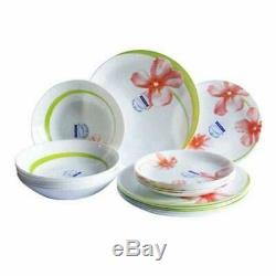 19-pc Luminarc White Dinnerware Set Unbreakable Shockproof Tempered Glass