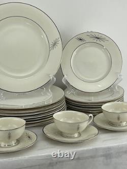 1960's MID CENTURY ATOMIC Syracuse China POLARIS Place Settings 37 Piece Set