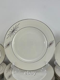 1960's MID CENTURY ATOMIC Syracuse China POLARIS Place Settings 37 Piece Set