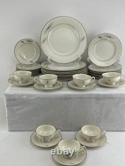 1960's MID CENTURY ATOMIC Syracuse China POLARIS Place Settings 37 Piece Set