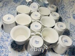 1990s Vintage Gibson White And Gold China DinnerWare Set 60 -piece