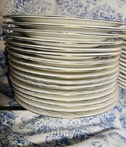 1990s Vintage Gibson White And Gold China DinnerWare Set 60 -piece