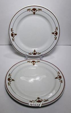 2 Buffalo China Southern Railway Peach Blossom Dinner Plates 9 1/4 Railroad RR