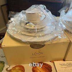 (2) New Open Box Lenox Venetian Lace Dinnerware 5-Piece Place Setting (10)